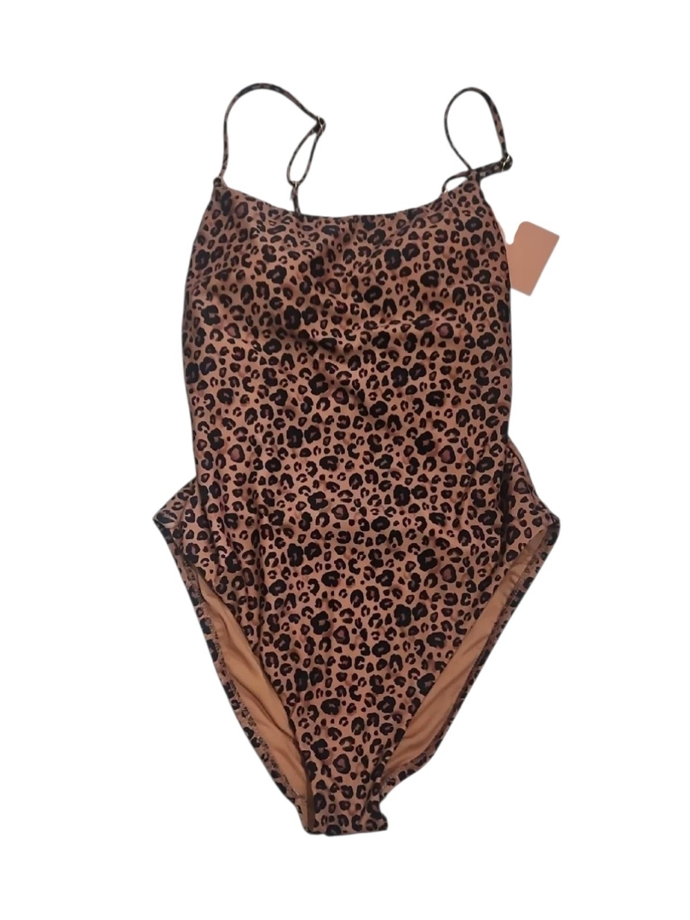 Shade & Shore Leopard Print One Piece Swimsuit Size L- NWT